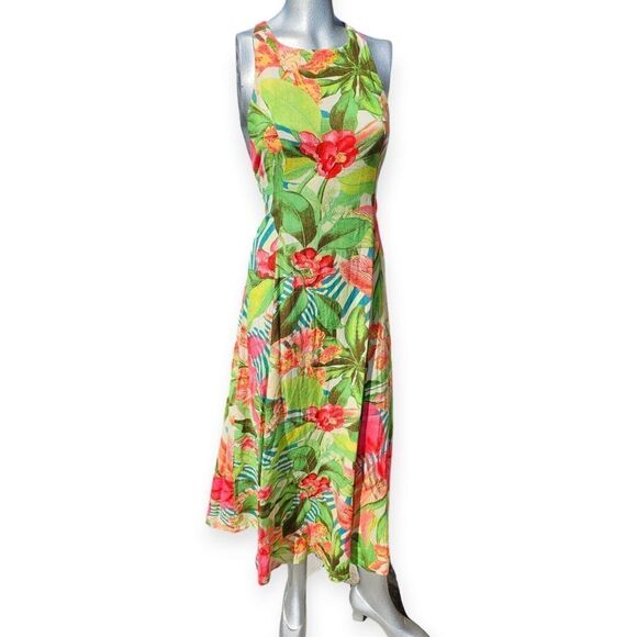Farm Rio Tropical Flower Maxi Dress Small - Picture 12 of 12